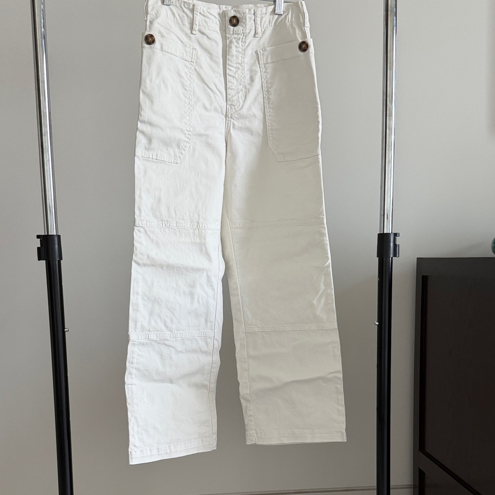 Frame White Cargo Pants